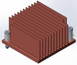 copper skived fin heat sink