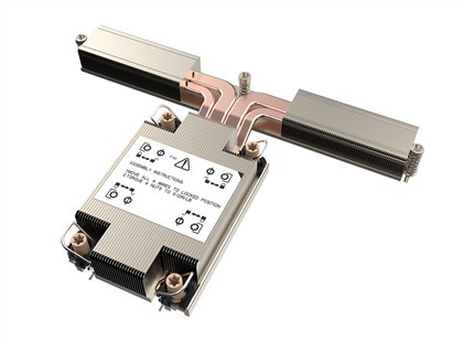 1U خادم وحدة المعالجة المركزية بالوعة الحرارة